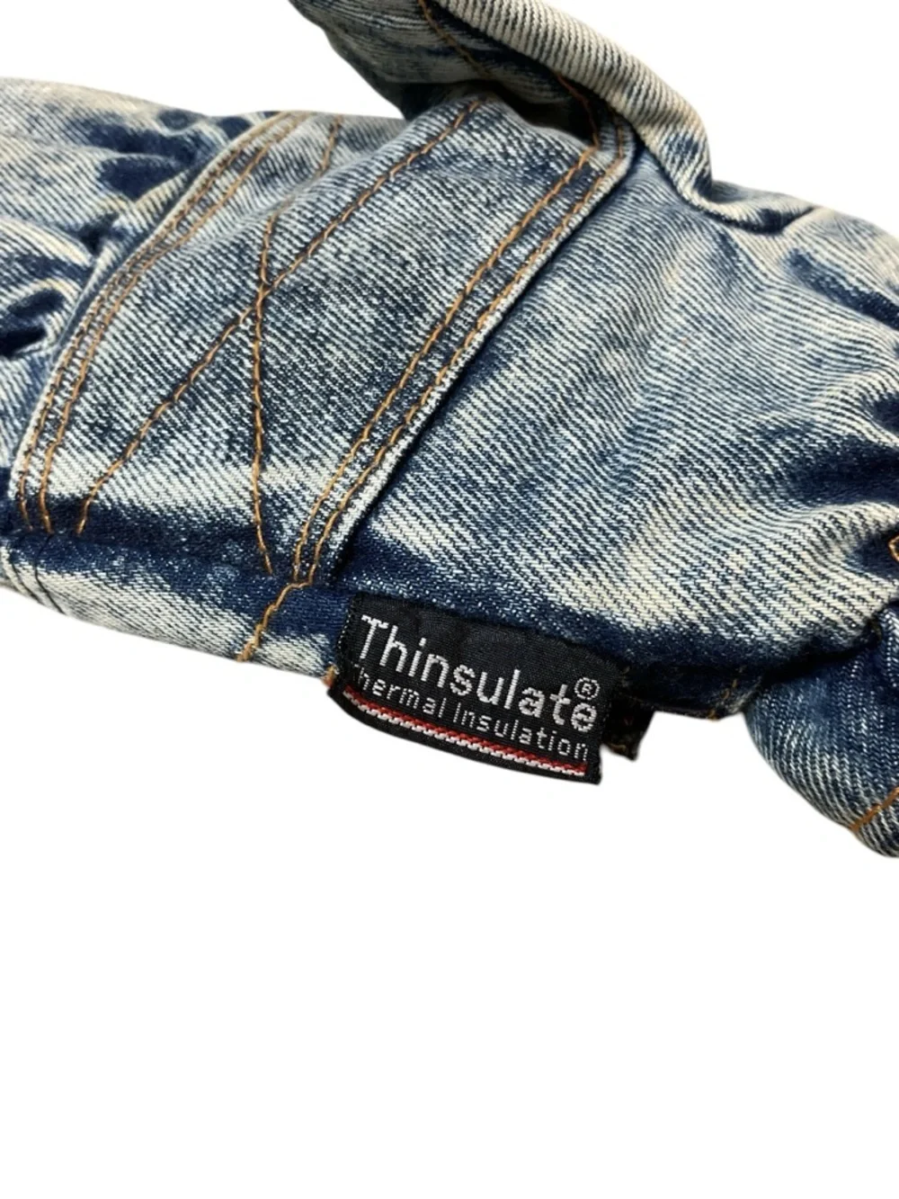Spalding Denim Thinsulate Insulated Gloves Blue Jean Workwear Winter Gloves